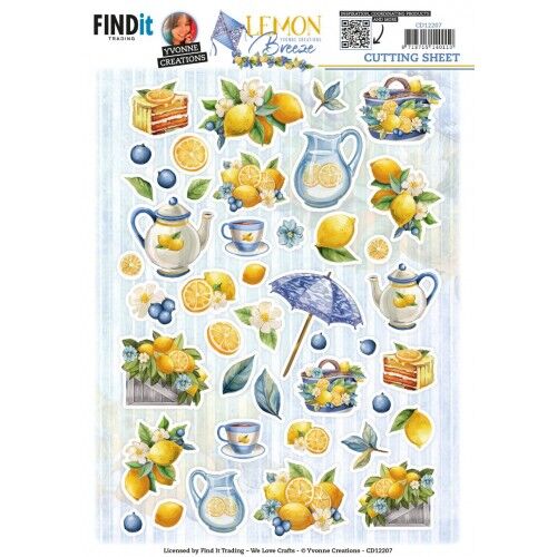 Cutting Sheets – Yvonne Creations – Lemon Breeze – Small Elements