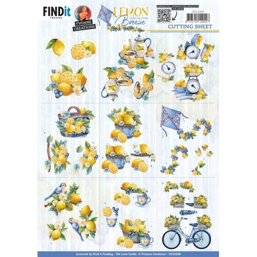 Cutting Sheets – Yvonne Creations – Lemon Breeze – Mini