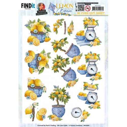 3D Push Out – Yvonne Creations – Lemon Breeze – Lemon Tree