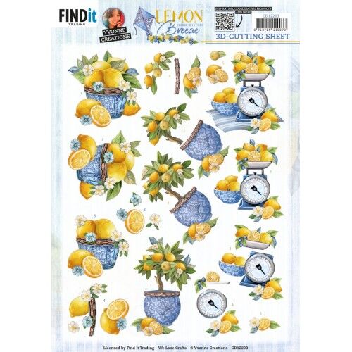 3D Cutting Sheets – Yvonne Creations – Lemon Breeze – Lemon Tree