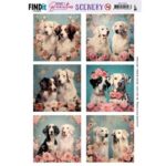 Scenery Push out - Berries Beauties - Pretty Pups - Square