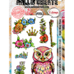 Clear stamp set Aall & Create - Night Wing Petals - #1196