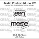 Crealies Texto Positivo een meisje - NL (H) POSNL09