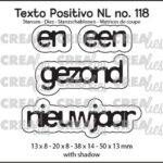 Crealies Texto Positivo en een gezond nieuwjaar - NL (H) POSNL118