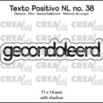 Crealies Texto Positivo gecondoleerd - NL (H) POSNL38