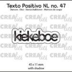 Crealies Texto Positivo kiekeboe - NL (H) POSNL47