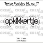 Crealies Texto Positivo opkikkertje - NL (H) POSNL17