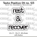 Crealies Texto Positivo rest & recover - EN (H) POSEN123