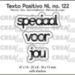 Crealies Texto Positivo speciaal voor jou - NL (H) POSNL122