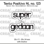 Crealies Texto Positivo super gedaan - NL (H) POSNL123