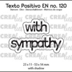 Crealies Texto Positivo with sympathy - EN (H) POSEN120