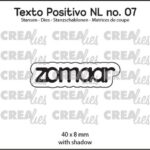 Crealies Texto Positivo zomaar - NL (H) POSNL07