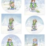 Marianne D Decoupage Hetty's Snoesjes - Winter Forest HK1716 A4