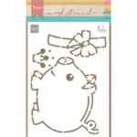 Mask Stencil - Piggy Bank by Marleen - Marianne Design