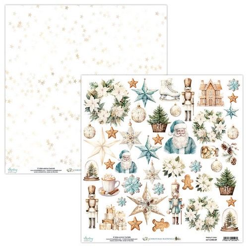 Mintay 12 x 12 Elements Paper – Christmas Blessings MT-CHB-09