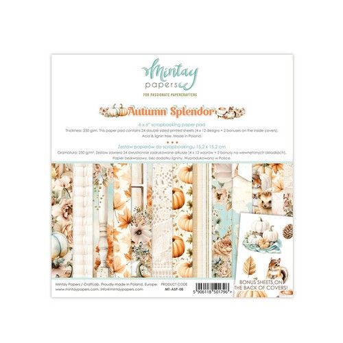 Mintay 6 x 6 Paper Pad – Autumn Splendor MT-ASP-08