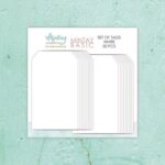 Mintay Basic - 7 x 12 cm TAGS - wit, 20 st MT-BASIC-TAG1