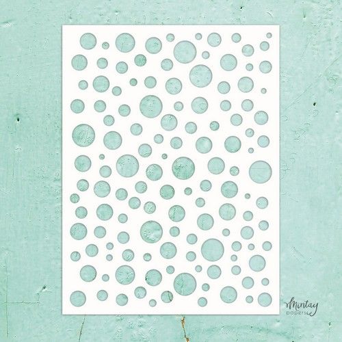 Mintay Kreativa – 6 x 8 Stencil – Bubbles MTK-STEN-37