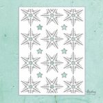 Mintay Kreativa - 6 x 8 Stencil - Snowflakes 2 MTK-STEN-42