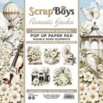 Scrapboys POP UP Paperpad double sided elements - Romantic Garden SB-ROGA-11