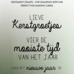 Studio Light Clear Stamp Kerstgroetjes Essentials nr.695 SL-ES-STAMP695