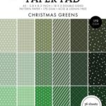 Studio Light Pattern Paper Pad Christmas greens Essent. nr.208 SL-ES-PPP208