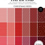 Studio Light Pattern Paper Pad Christmas reds Essent. nr.207 SL-ES-PPP207