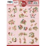 3D Cutting Sheets - Precious Marieke - Ruby Christmas - Ruby Birds