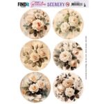 Push-Out Scenery - Berries Beauties - Brocante Roses - Round