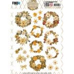 3D Push Out - Berries Beauties - Glowing Christmas - Wreath