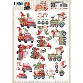 Cutting Sheets – Yvonne Creations – Gnome For Christmas – Transport