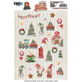 Cutting Sheets – Yvonne Creations – Gnome For Christmas – Small Elements