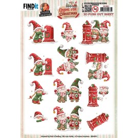 3D Push Out – Yvonne Creations – Gnome For Christmas – Gnome Letter