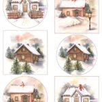 Marianne D Decoupage Mattie's Mooiste - Winterhuisjes MB0220