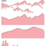 Marianne D Mask Stencil - Berglandschap PS8170