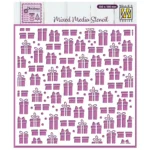 mixed media stencil - presents - nellie snellen MMS4K-074