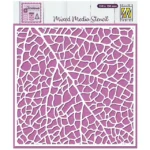 mixed media stencil - leave grain - nellie snellen MMS4K-076