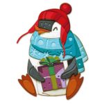 **Laatste item -70%** Snijmal Thinlits Colorize - Eugene Pinguin- Tim Holtz Sizzix