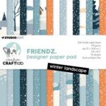 Studio Light Design paper pad Winter landscape Friendz nr.226 CCL-FR-DPP226