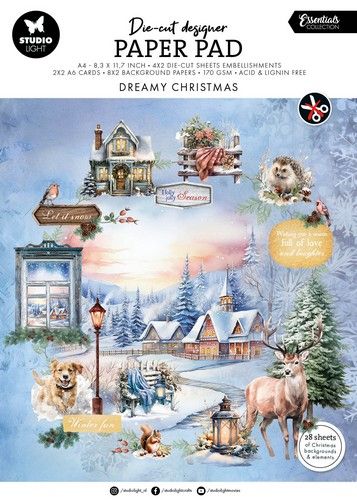 Studio Light Die-cut Designer PP Dreamy Christmas Ess. nr.217 SL-ES-DCPP217