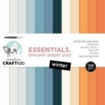 Studio Light Unicolor paper pad Winter Essentials nr.225 CCL-ES-UPP225