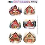 Push-Out Scenery - Berries Beauties - Barn - Round