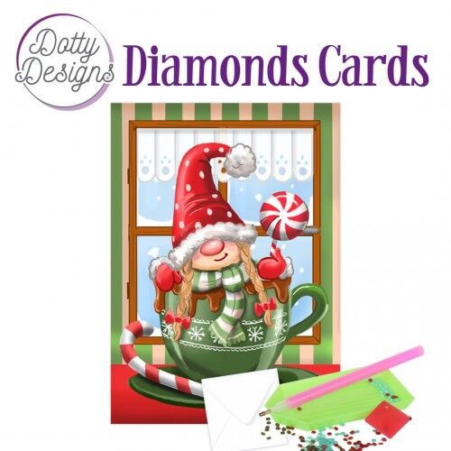 Dotty Designs Diamond Cards – Christmas Gnome 1