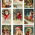 Knipvel- Reprint Vintage Santa