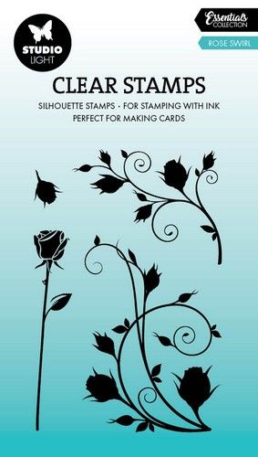 Studio Light Clear Stamp Rose swirl Essentials nr.705 SL-ES-STAMP705