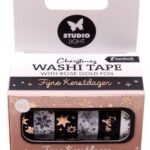 Studio Light Washi tape Black/white - NL - Rose gold Ess. nr.27 SL-ES-WASH27