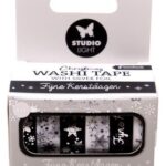 Studio Light Washi tape Black/white - NL - Silver Essentials nr.26 SL-ES-WASH26