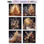 Scenery Push out - Berries Beauties - Frosted Gold Christmas 2 - Square