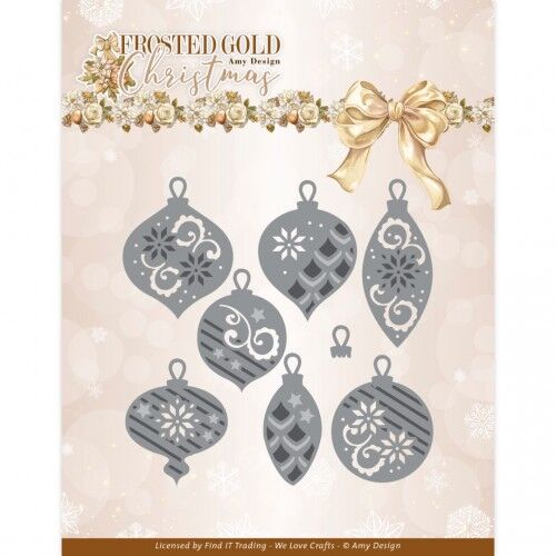 Dies – Amy Design – Frosted Gold Christmas – Frosted Gold Baubles