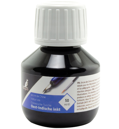 Oost Indische inkt 50ml zwart – Kangaro